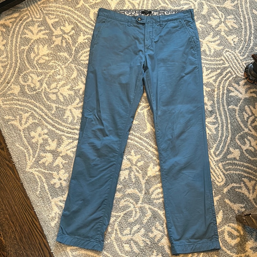Ted Baker button front blue chino, no visible flaws, worn a few times. Sz 36L